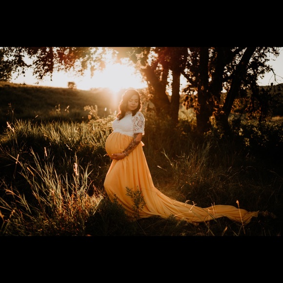 MaternityMaxi Skirt Maternity/Dress for Photoshoot - Picture 1 of 3